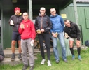 Men's Over 40 team collect their trophies