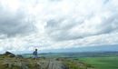 Hilary on North Berwick Law