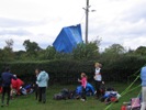 Clayton-Le-Moors tent blew into some power lines !