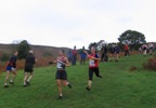 Kate approaching the final fields on leg 1