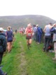 Bob Waterhouse running first leg for vets team