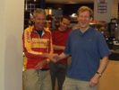 Andrew Shepherd gets the 2010 runners up prize - a presidential handshake