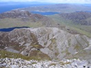 View looking north to Glen Battrick and Mull from Beinn An Oir on Jura, at the weekend