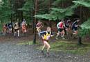 Andy going through the woods at the start