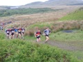 Adam Ward near the front of the field