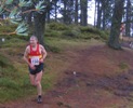 Andy Spenceley approaches the top of Birnam Hill