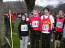 Carnethy juniors with an admirer from Moorfoots keeping her eye on the lads