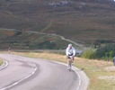 Andrew Patience tops out on last climb before Ullapool ! 