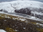 The ice on Loganlee Res. from Carnethy