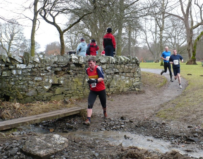 Hilary Spenceley at a stream crossing