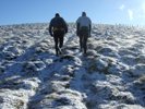 Climbing The Mount in snow and sun