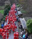 The two laps of the Gardens produced a continuous  circle of red