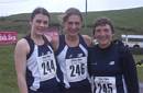 Photo by Alasdair Anthony of Eilidh Wardlaw, Sula Young and Sue Ridley, winning Scottish ladies team