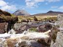 Sunday morning was perfect for collecting the  markers.  The 3rd Pap and Corra Bheinn.