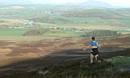 Jethro racing back to the sunny fields below