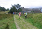 Hilary setting off on a what was a fast run on leg 4 