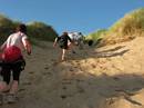 Sprint training up the sand dunes